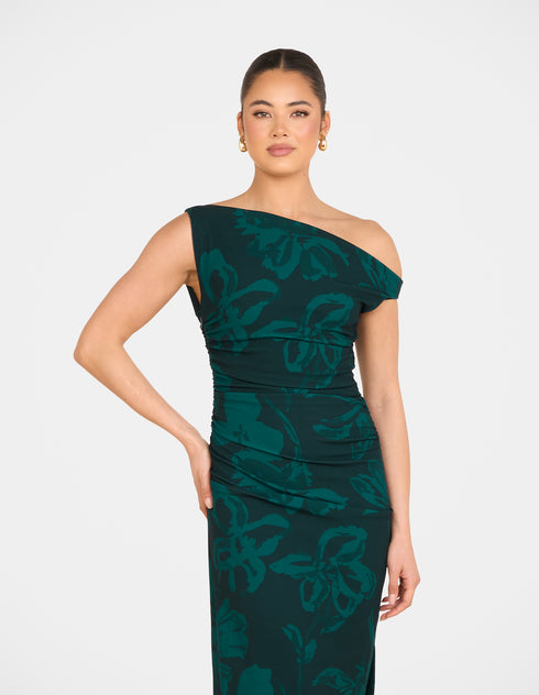 Tabi One Shoulder Midi Dress